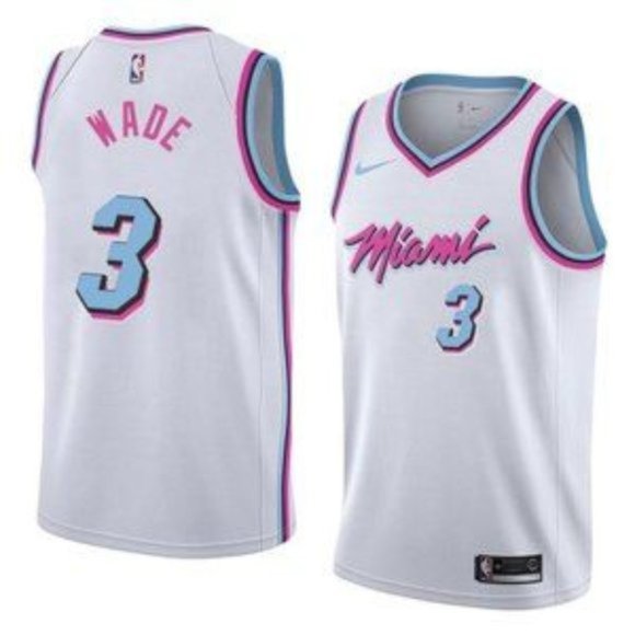 miami heat all white jersey